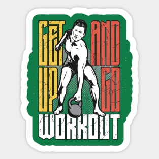 Get Up and Go Workout Sticker